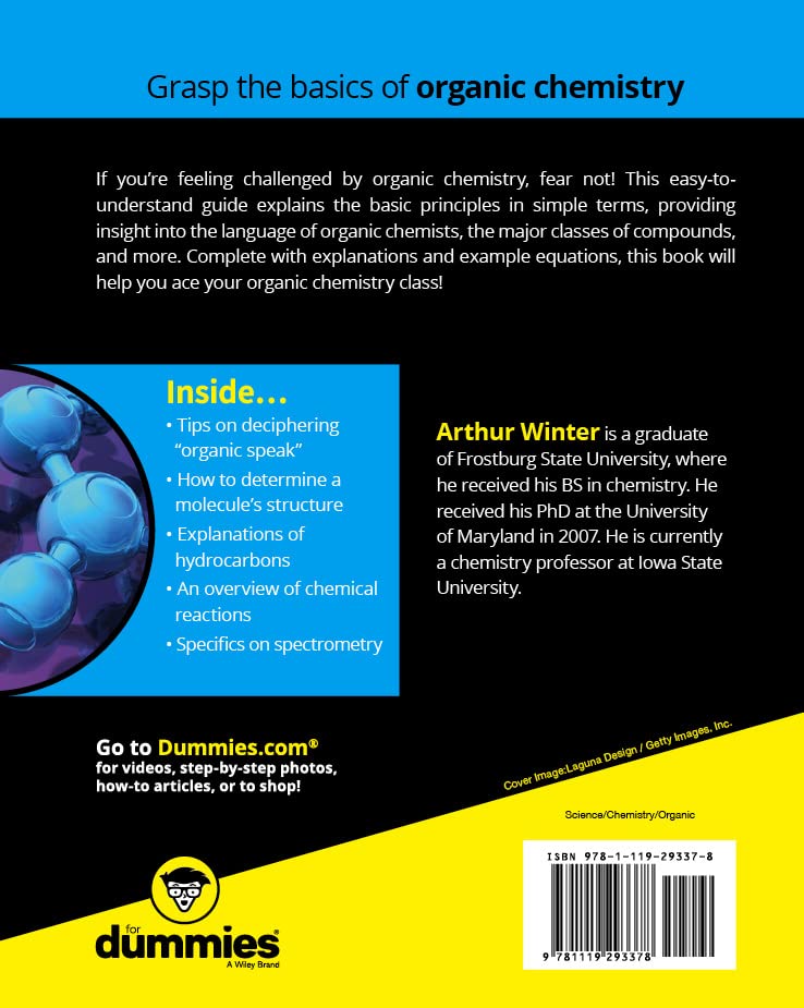 Organic Chemistry I For Dummies