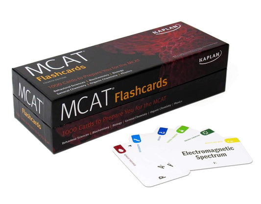 MCAT Flashcards: 1000 Cards to Prepare You for the MCAT (Kaplan Test Prep) Fourth Edition
